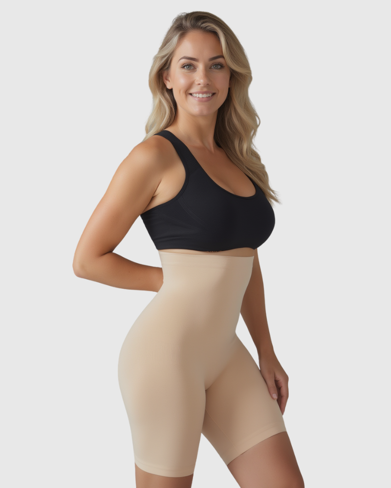 Pantaloncini a Compressione a Vita Alta (2 Pezzi)