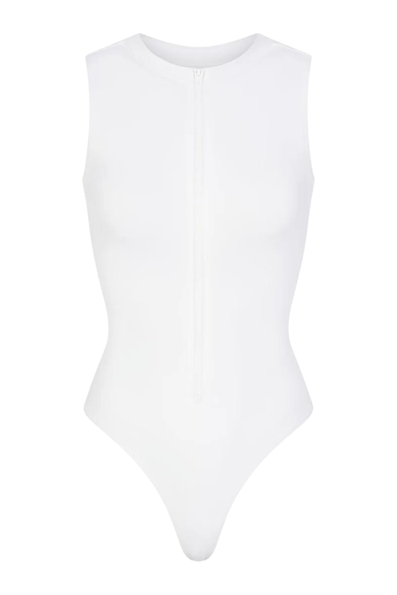 Costume da Bagno Modellante con Collo Chiuso e Cerniera