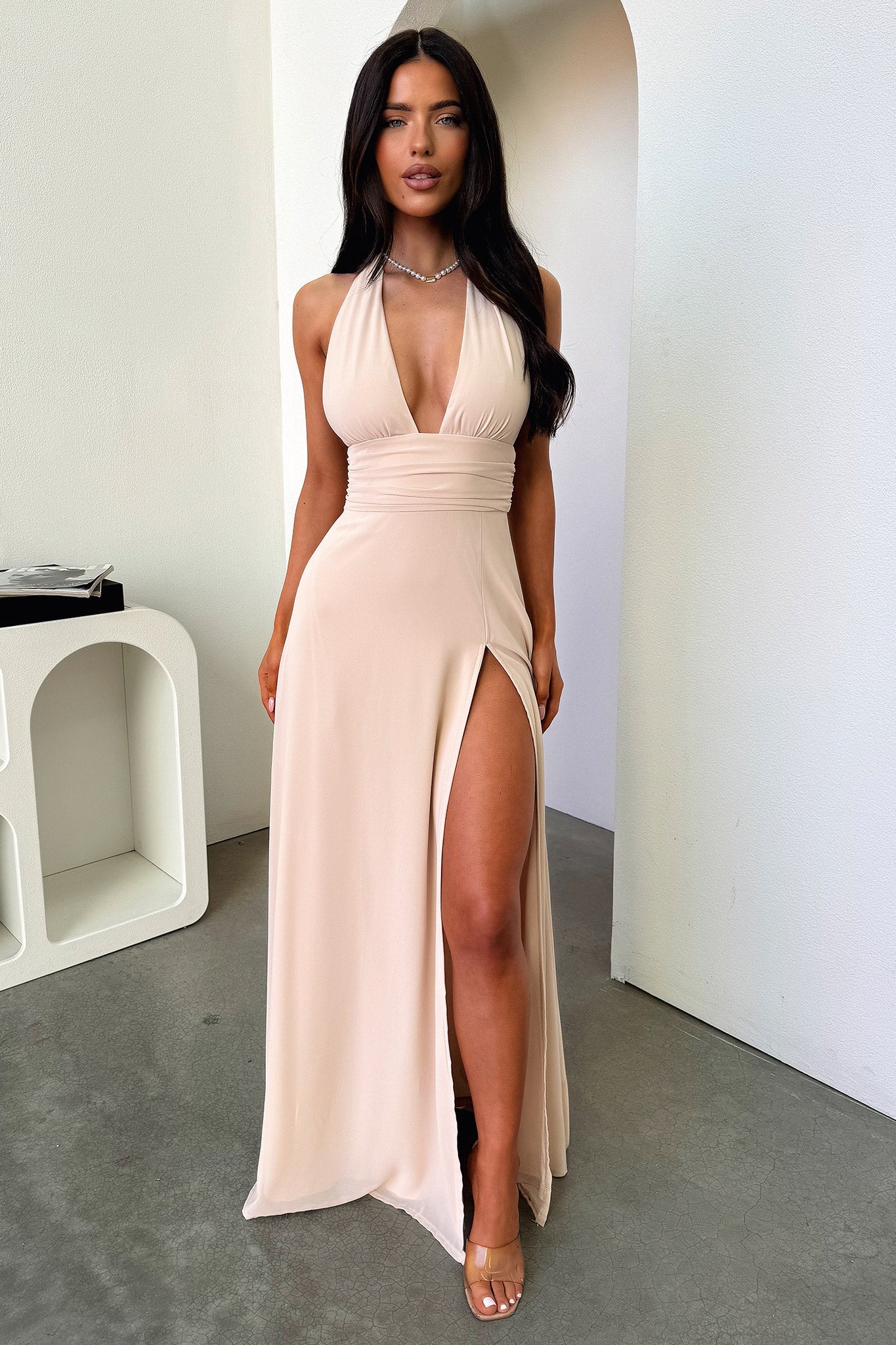 Elenor Maxi Dress - Champán