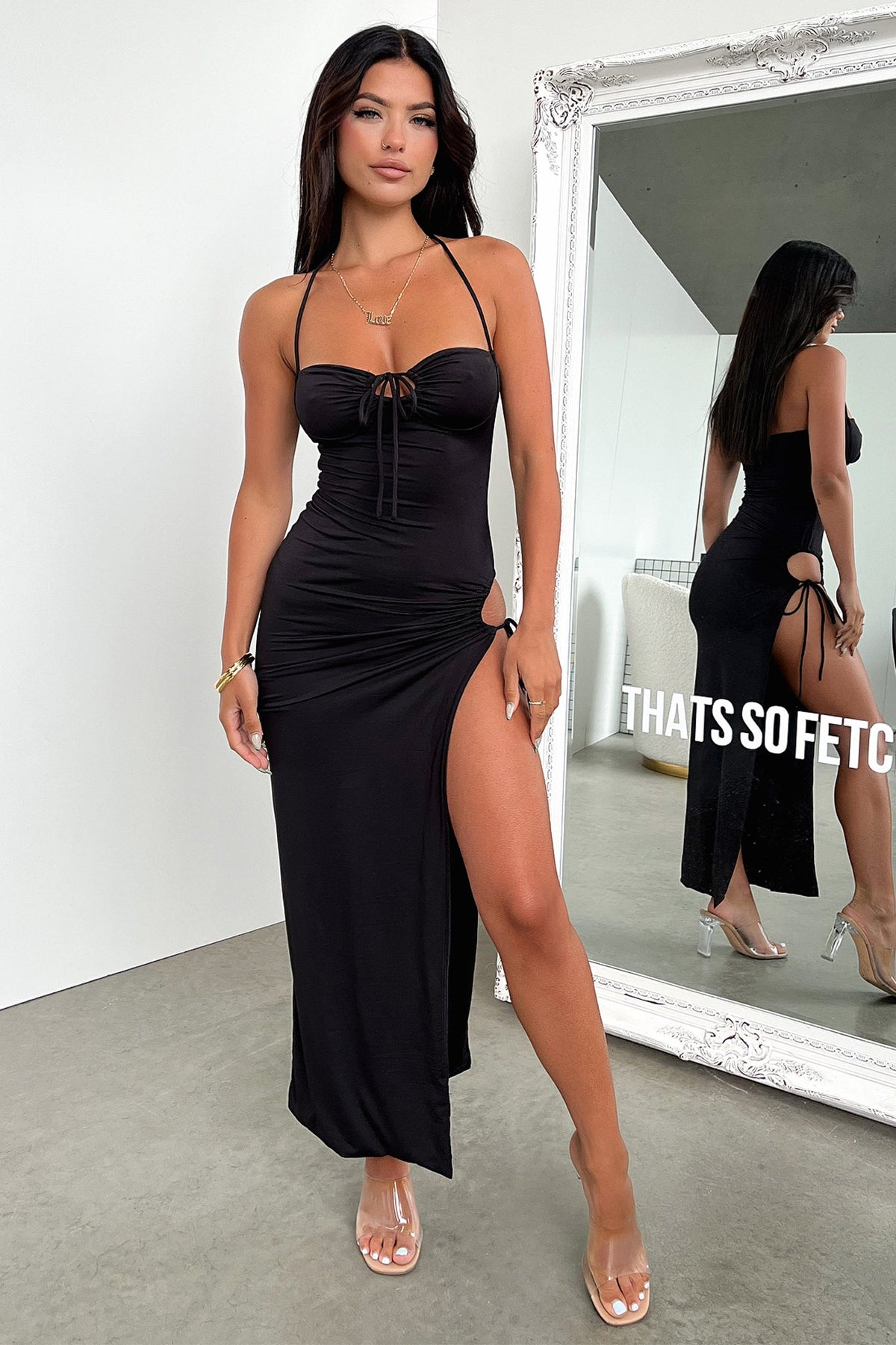 Imana Maxi Dress - Negro