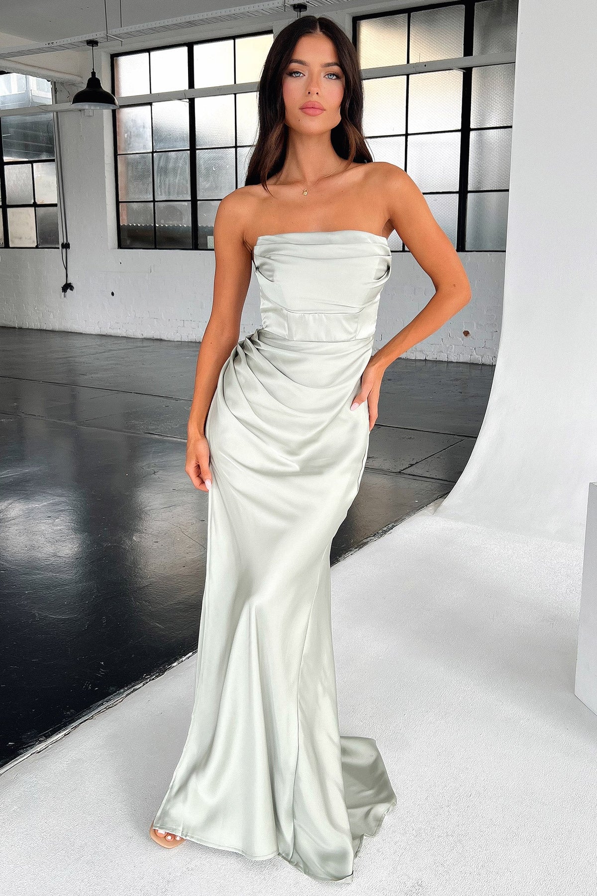 Lola Maxi Dress - Verde Salvia