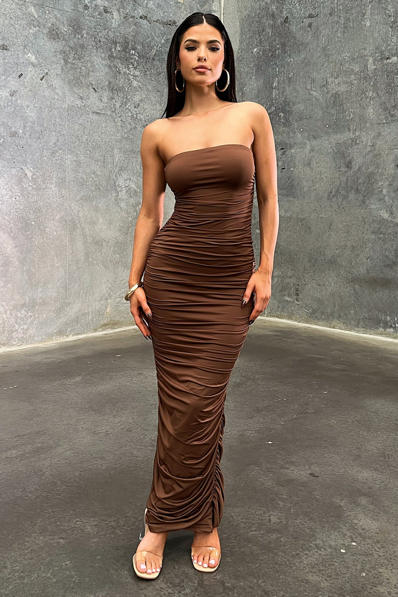 Tonic Maxi Dress - Marrón