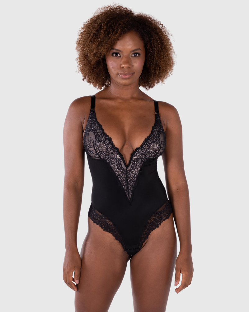 Body con scollo a V profondo