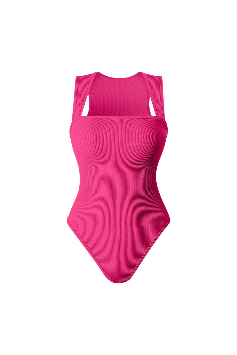 Body con Dorso a Vogatore e Spalline Larghe