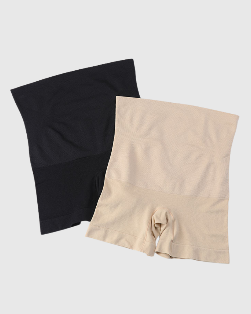 Pantaloncini a Compressione a Vita Alta (2 Pezzi)