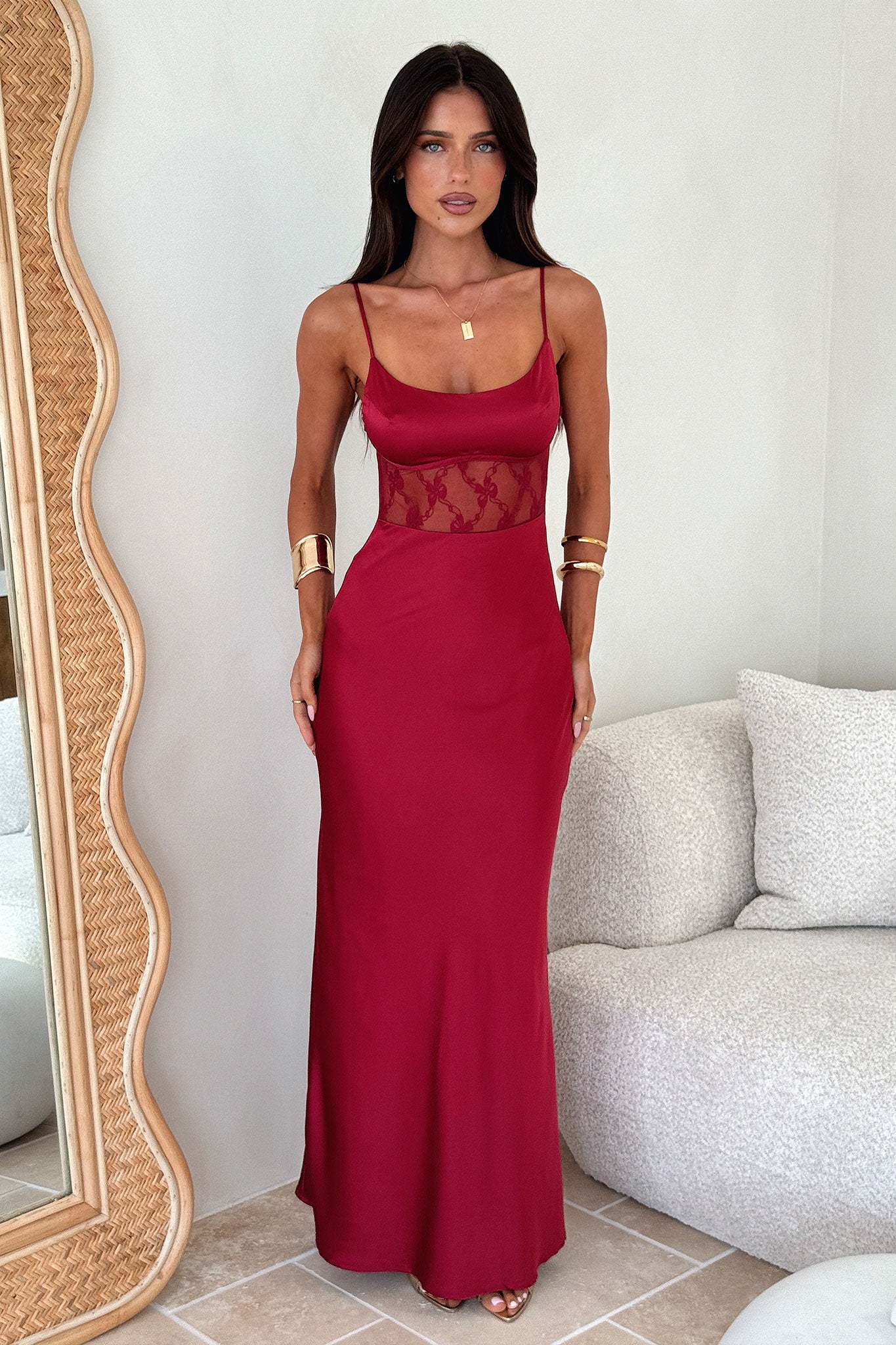 Azaria Maxi Dress - Rojo