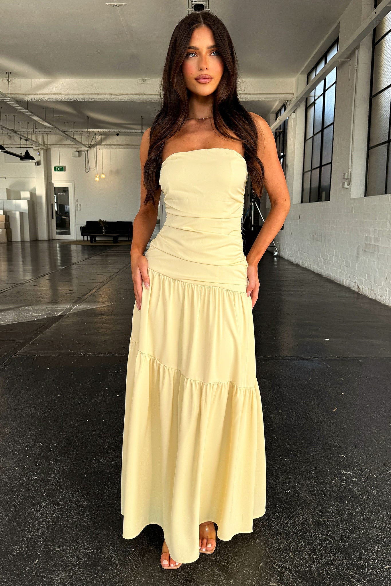Charlotte Strapless Maxi Dress - Amarillo