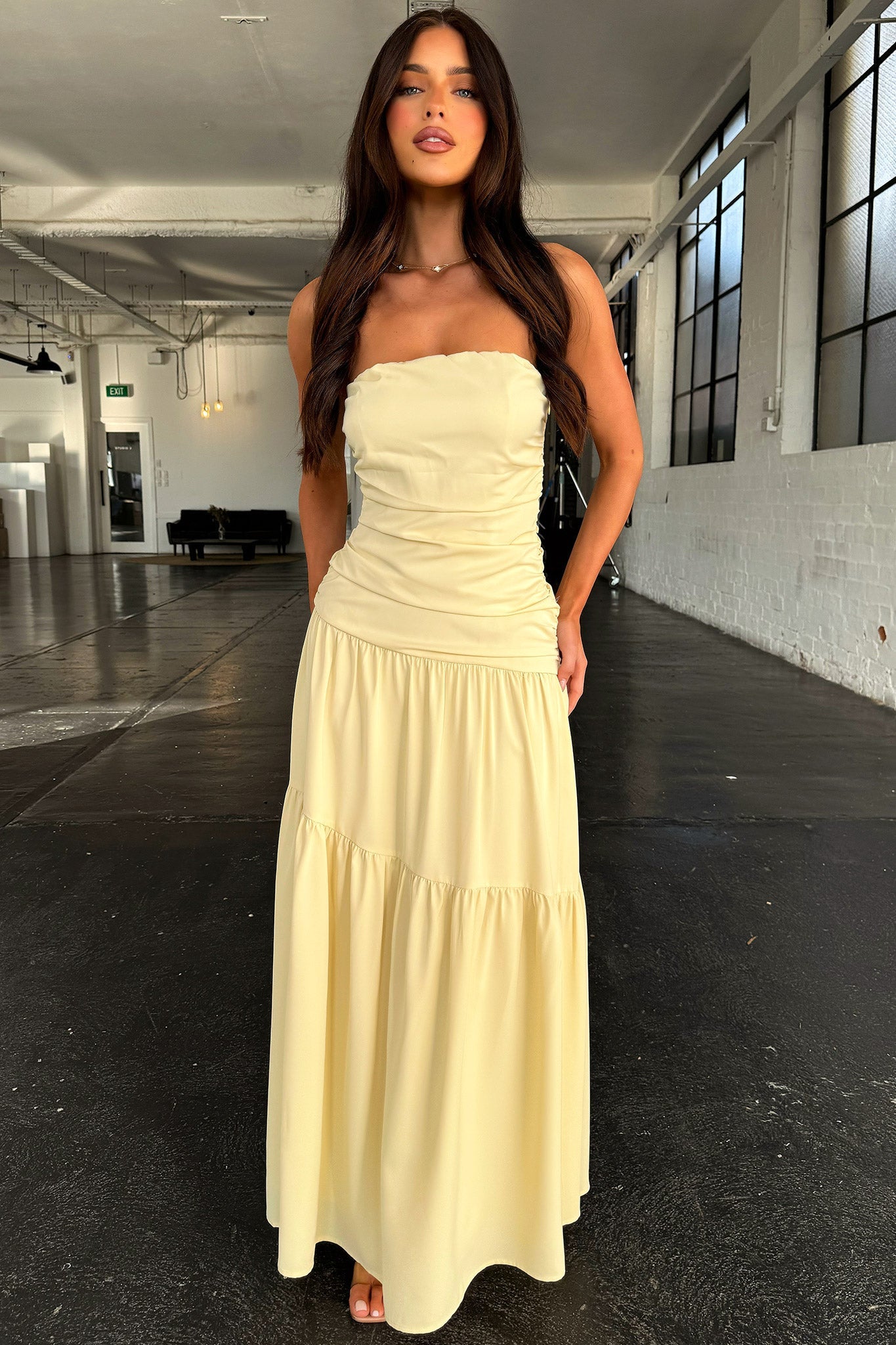 Charlotte Strapless Maxi Dress - Amarillo