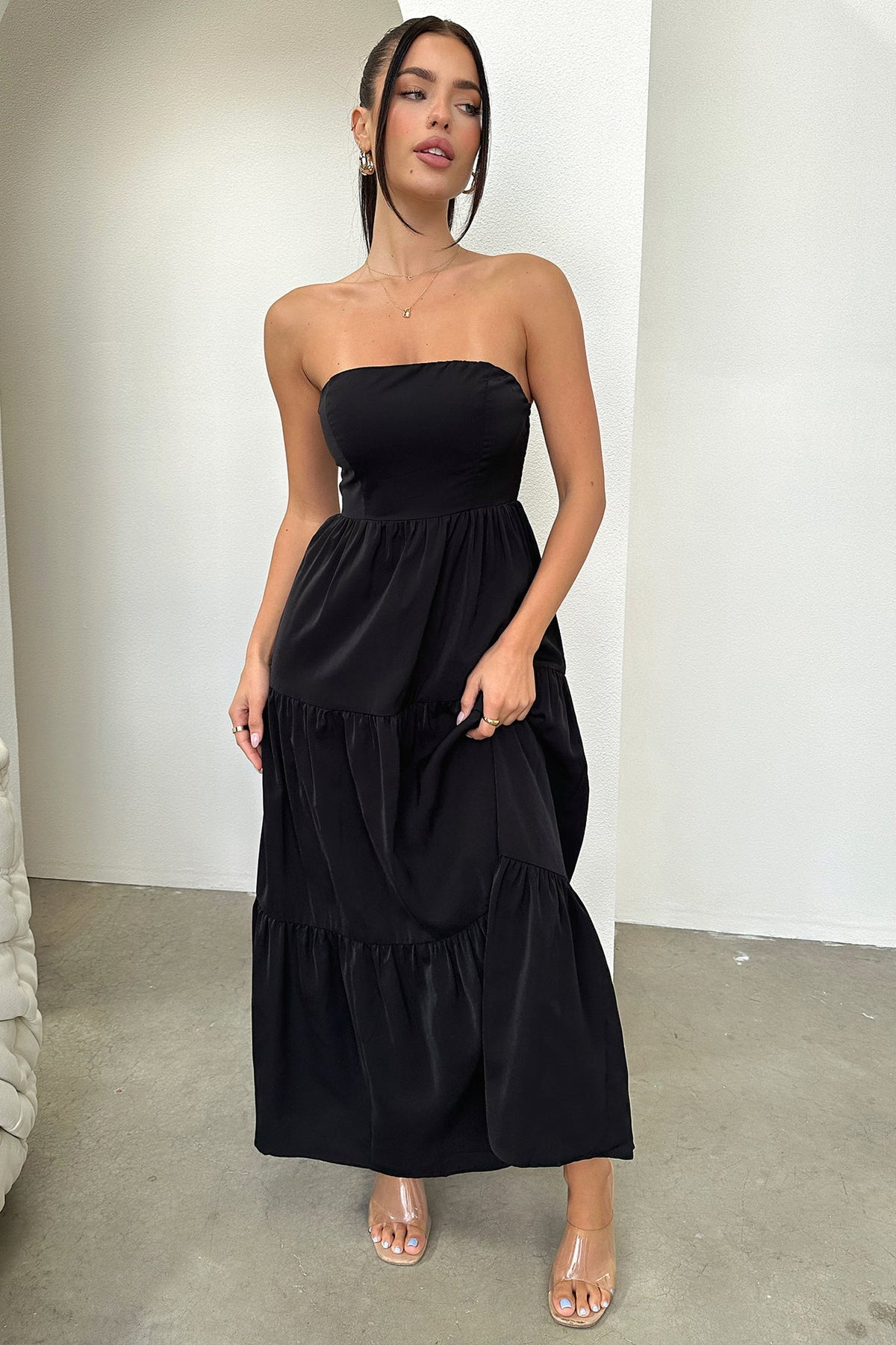 Hailey Maxi Dress - Negro