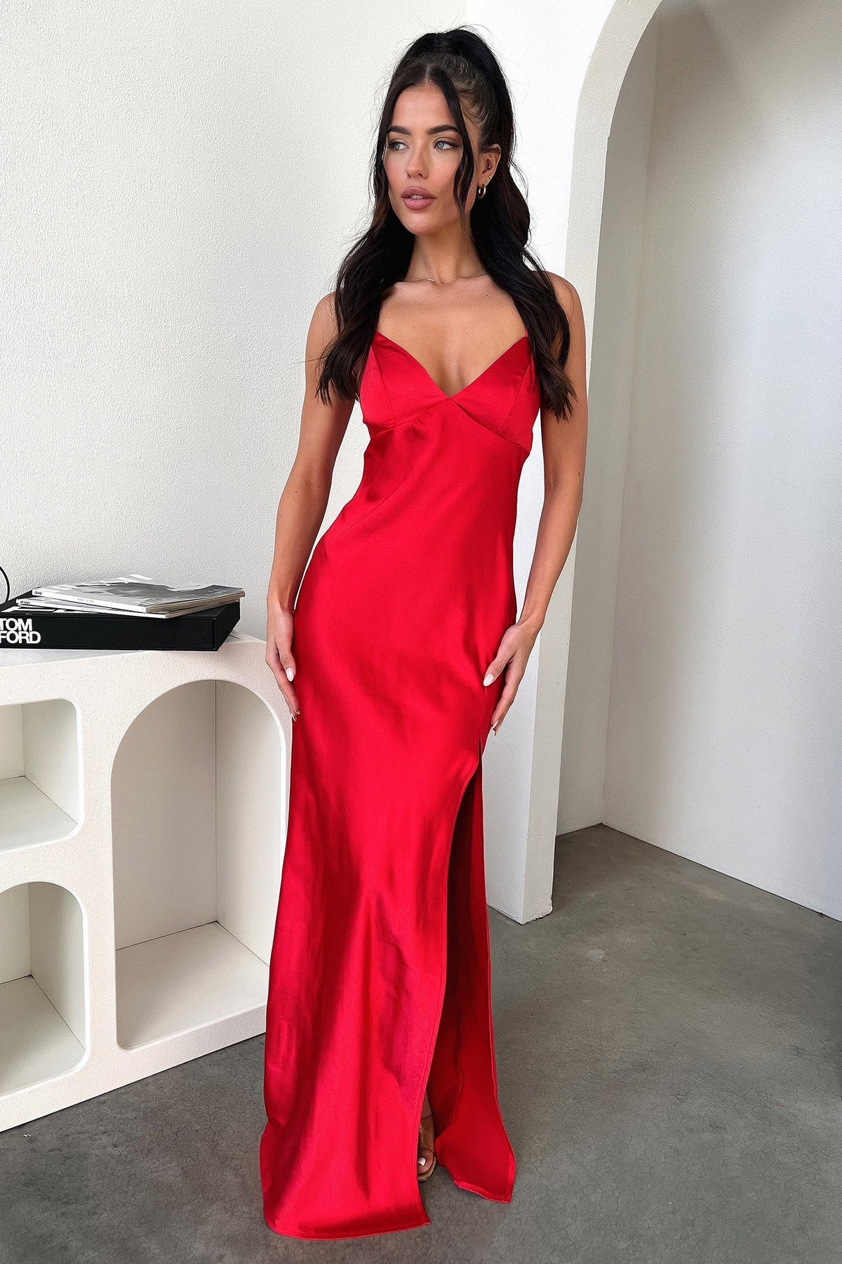 Jennifer Maxi Dress - Rojo