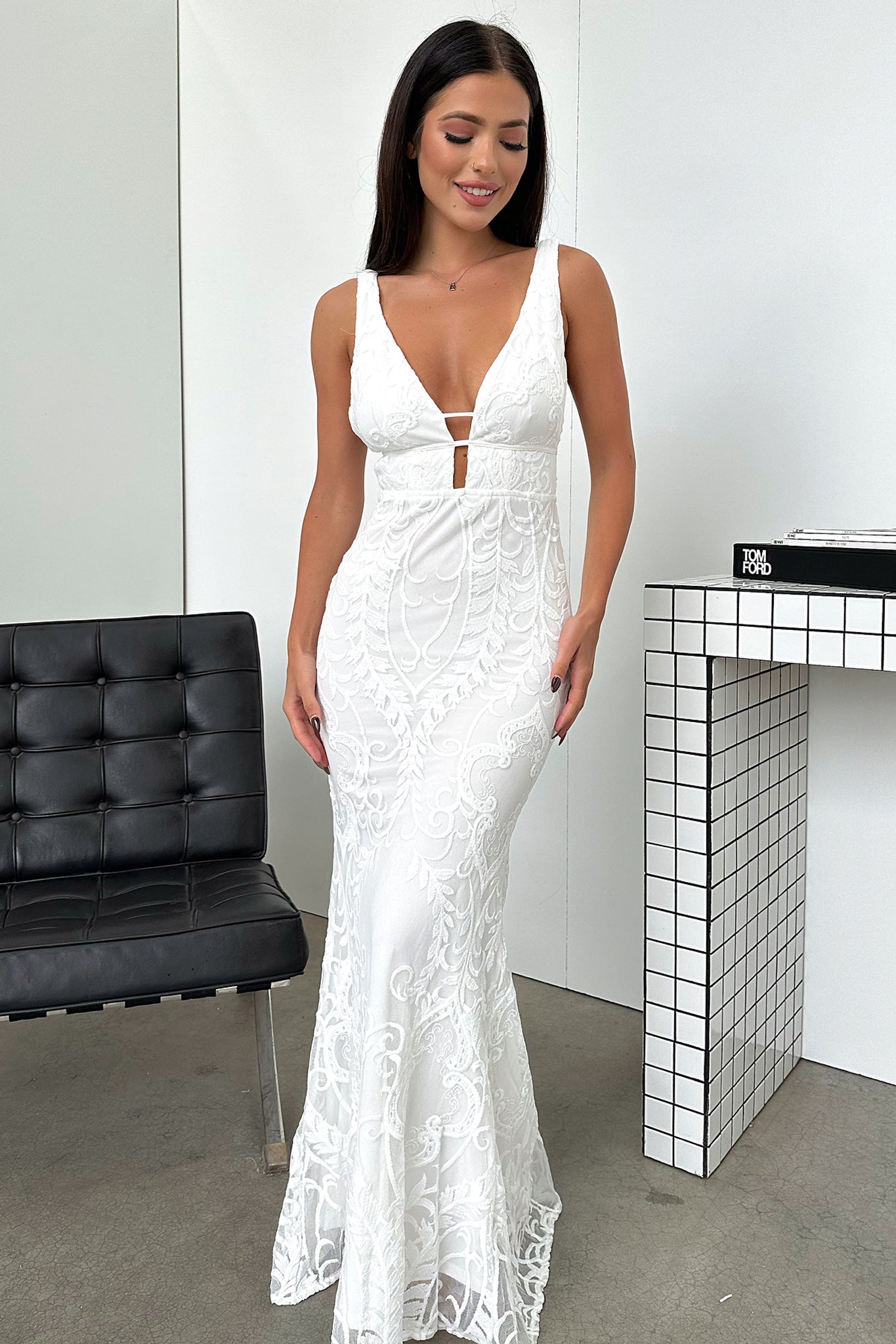 Kaia Maxi Dress - Blanco
