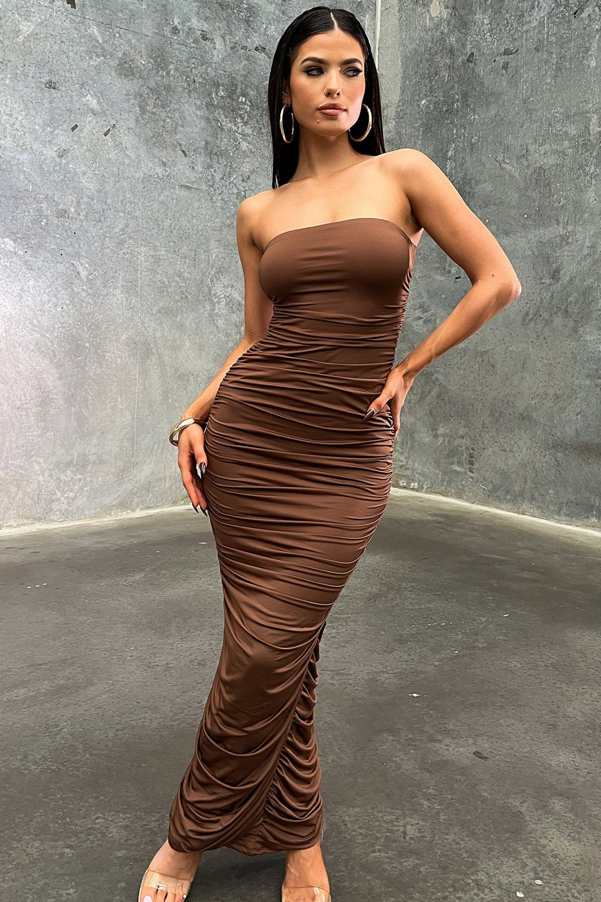 Tonic Maxi Dress - Marrón